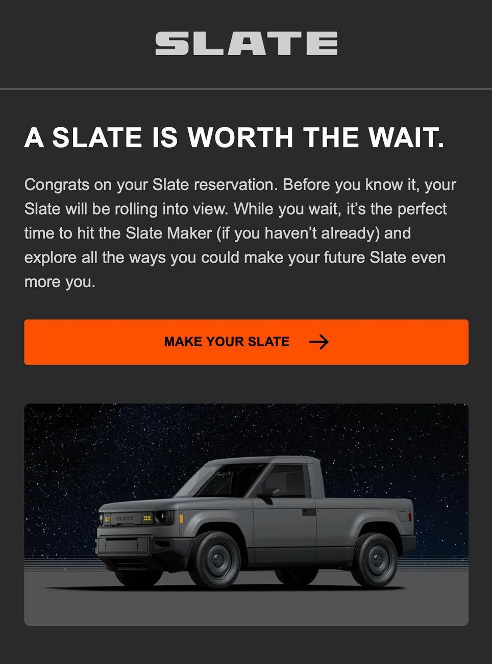 Slate Auto Pickup Truck Share your Slate build configuration images! Screenshot 2025-04-25 at 8.05.40 AM