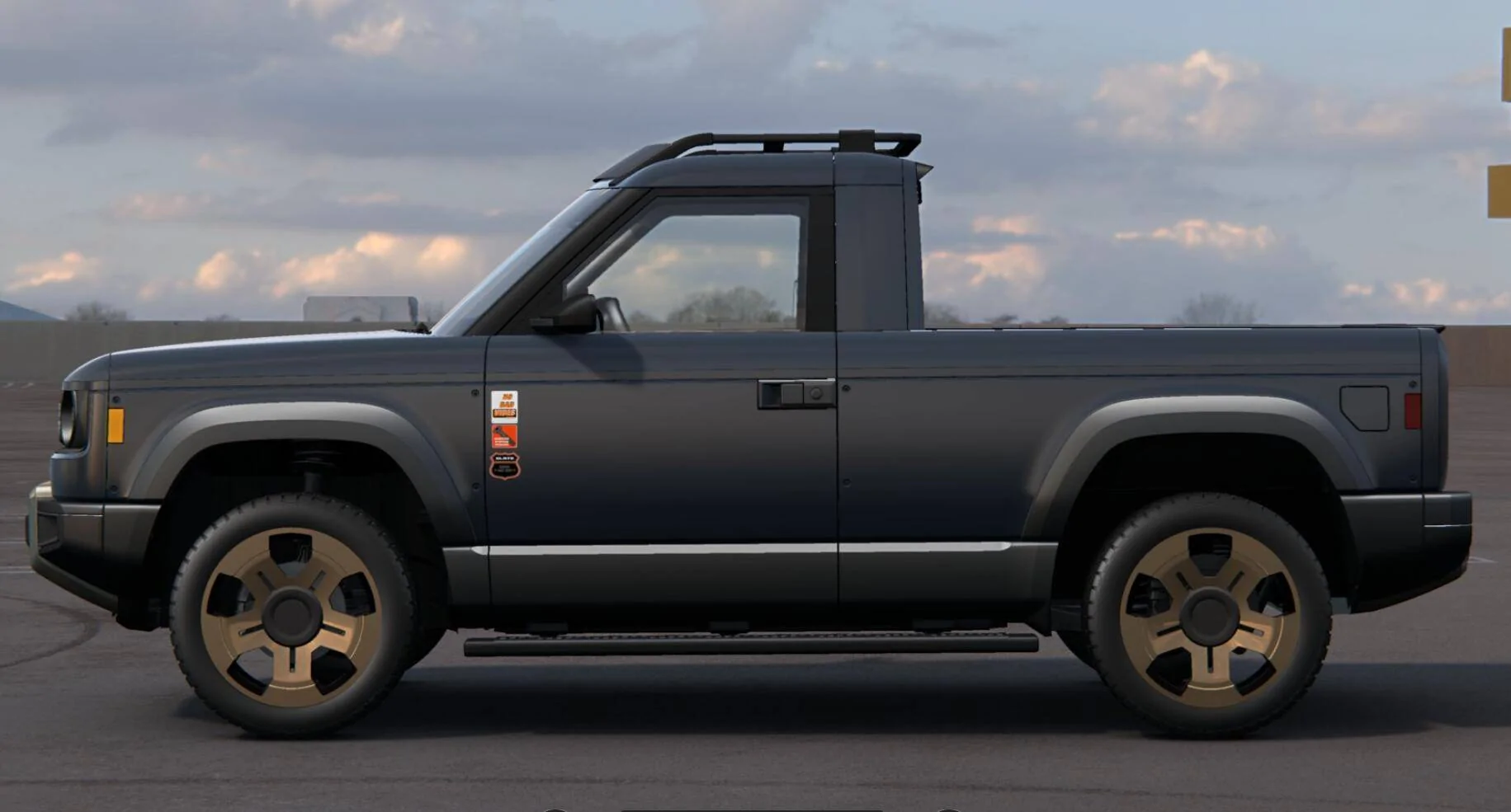 Slate Auto Pickup Truck Too many options to pick! gray_truck_side_v1