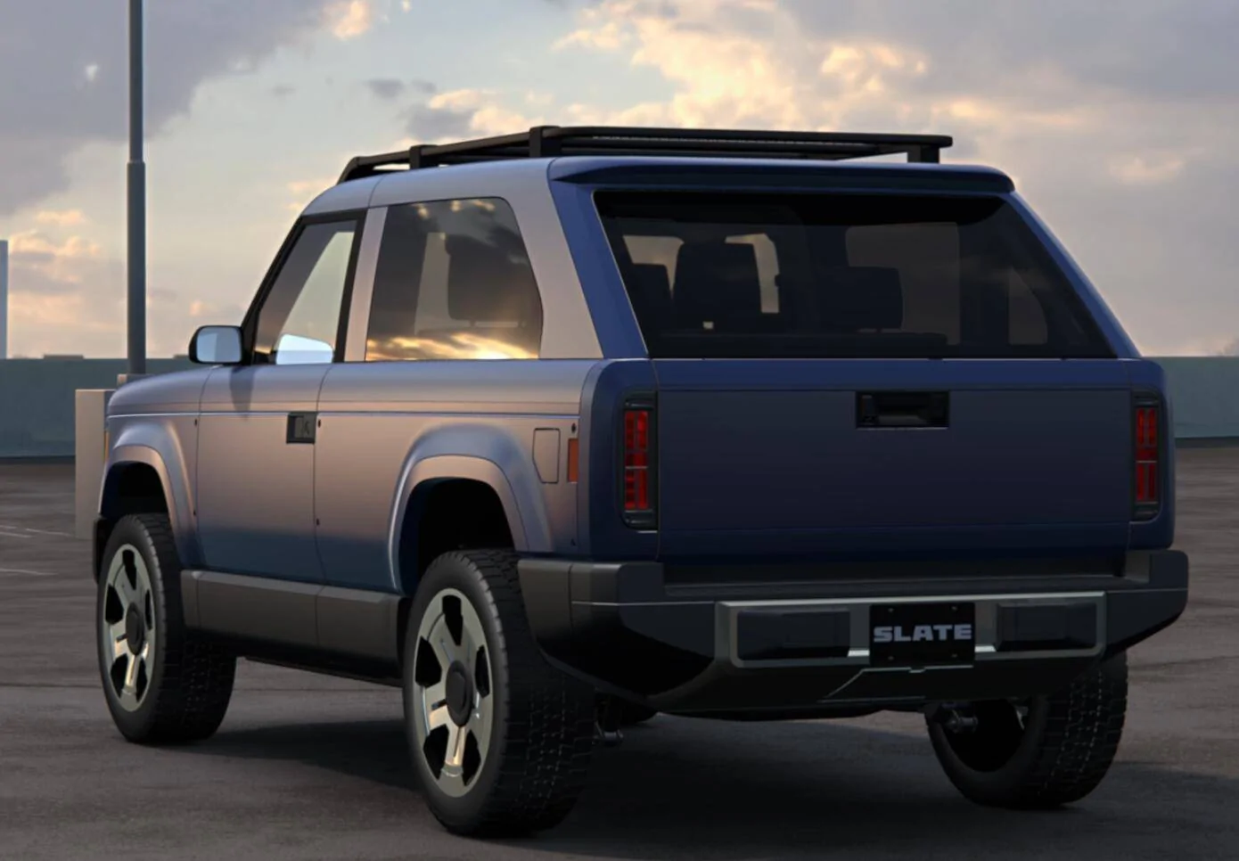 Slate Auto Pickup Truck Too many options to pick! blue_fastback_rear_v1