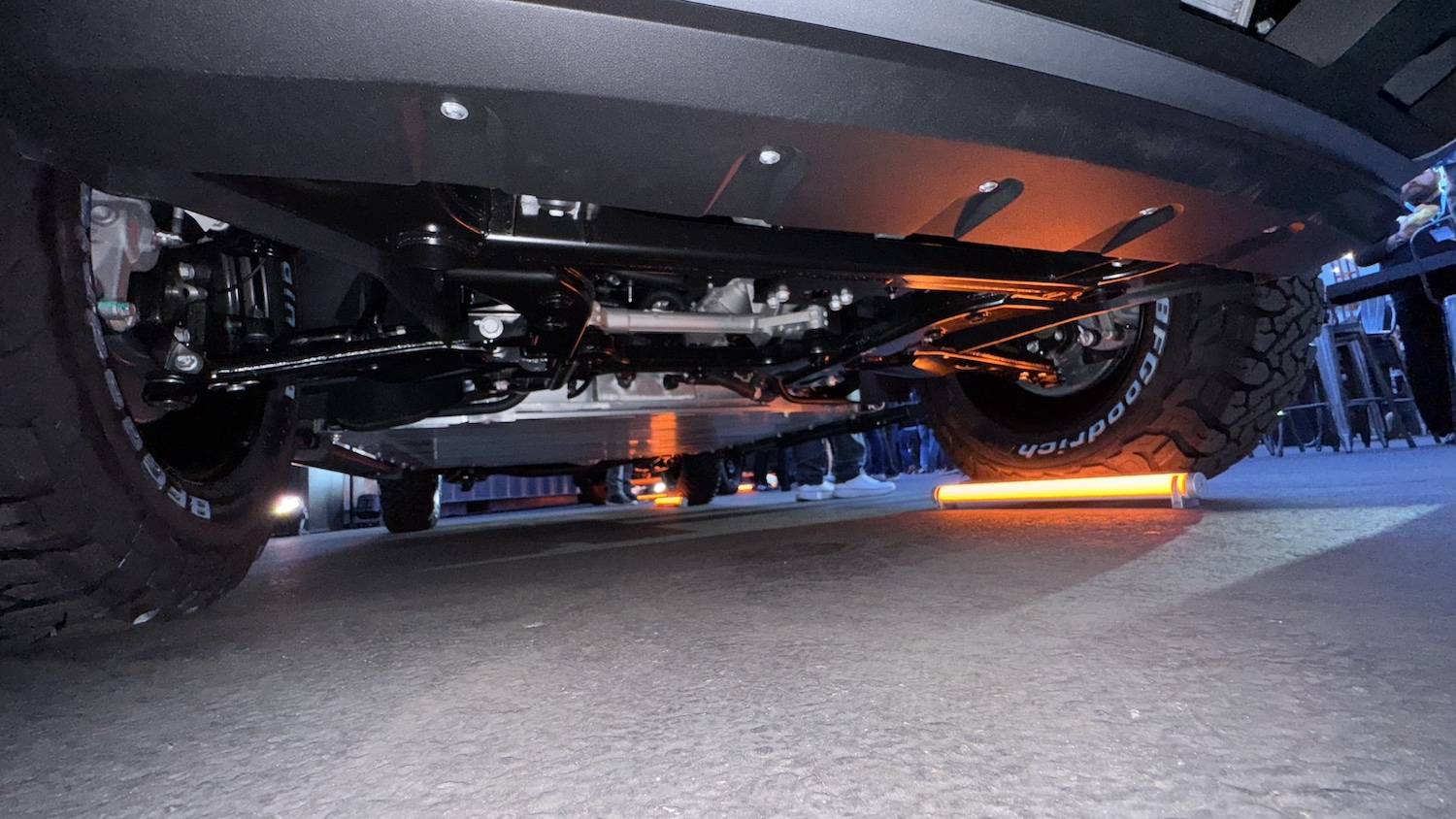 Slate Auto Pickup Truck Engineering deep dive: Slate EV truck chassis, body, battery, safety, suspension, underbody undercarriage slate_7634
