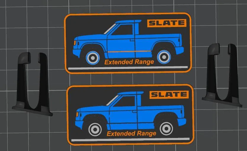 Slate Auto Pickup Truck Custom Slatelets (3D Print STL files attached) Slatelet2