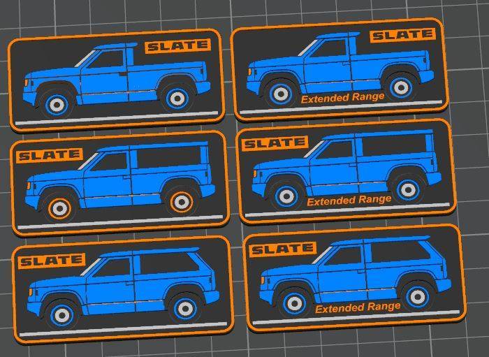 Slate Auto Pickup Truck Custom Slatelets (3D Print STL files attached) slatelet4-