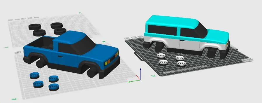 Slate Auto Pickup Truck Scale Models of Slate Pickup, SUV, Fastback (for DIY 3D Print - STL Files) 1747698312409-b7-jpg
