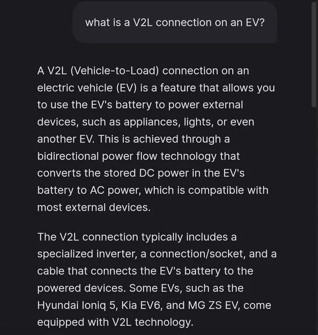 Slate Auto Pickup Truck V2L connection (vehicle-to-load) confirmed. Power tools & appliances w/ your Slate truck V2L-1