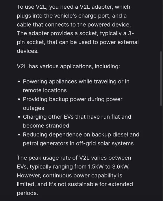 Slate Auto Pickup Truck V2L connection (vehicle-to-load) confirmed. Power tools & appliances w/ your Slate truck V2L-2