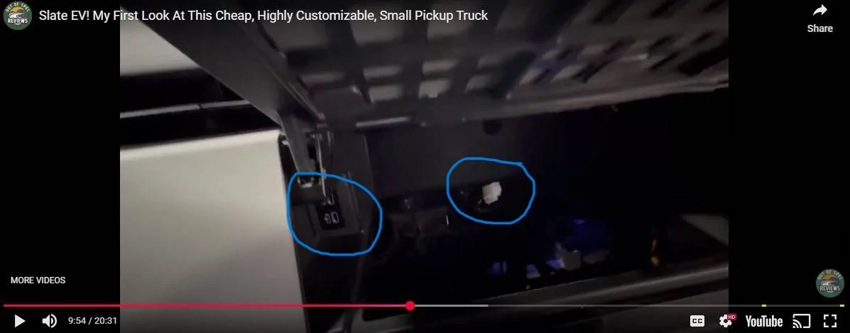 Slate Auto Pickup Truck Dash cam power slate dash