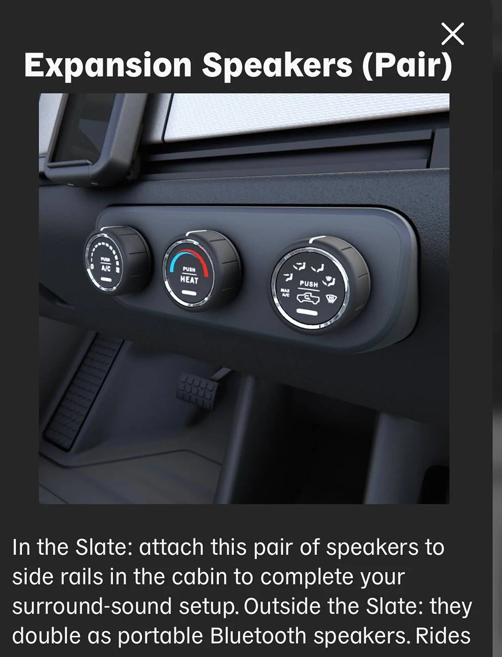 Slate Auto Pickup Truck Dashboard Speakers DO NOT come standard, and more audio options in the works [confirmed] IMG_9495