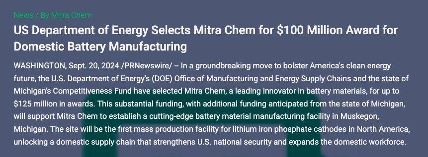 Slate Auto Pickup Truck LFP Battery Chemistry Mitra_Chem_News