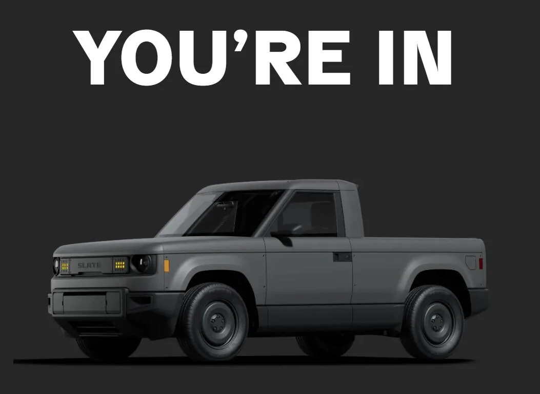 Slate Auto Pickup Truck Slate Reservations Pre-Order Tracking List & Stats 📊 1749149137545-m7