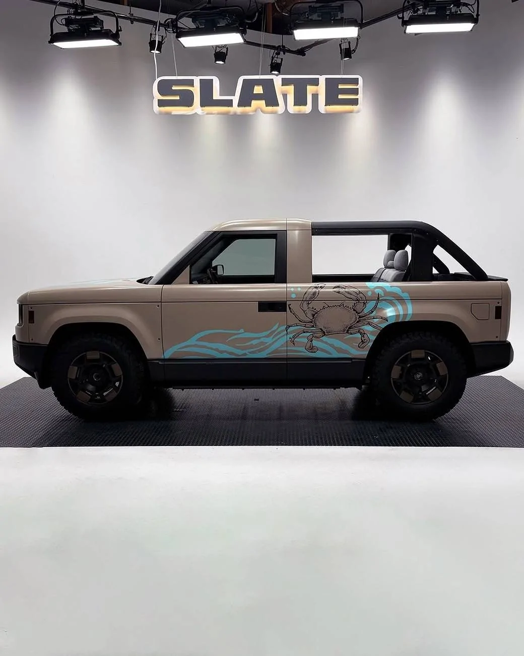 Slate Auto Pickup Truck Influencer photoshoots from Slate Instagram 11