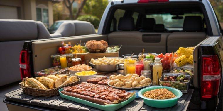 Slate Auto Pickup Truck Tailgate party, anyone? 1749818458531-yl