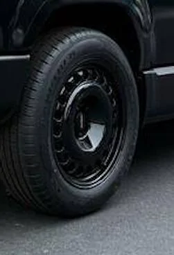 Slate Auto Pickup Truck Blacked out Slate Fastback - sleek from frunk to trunk Perfd_Wheel