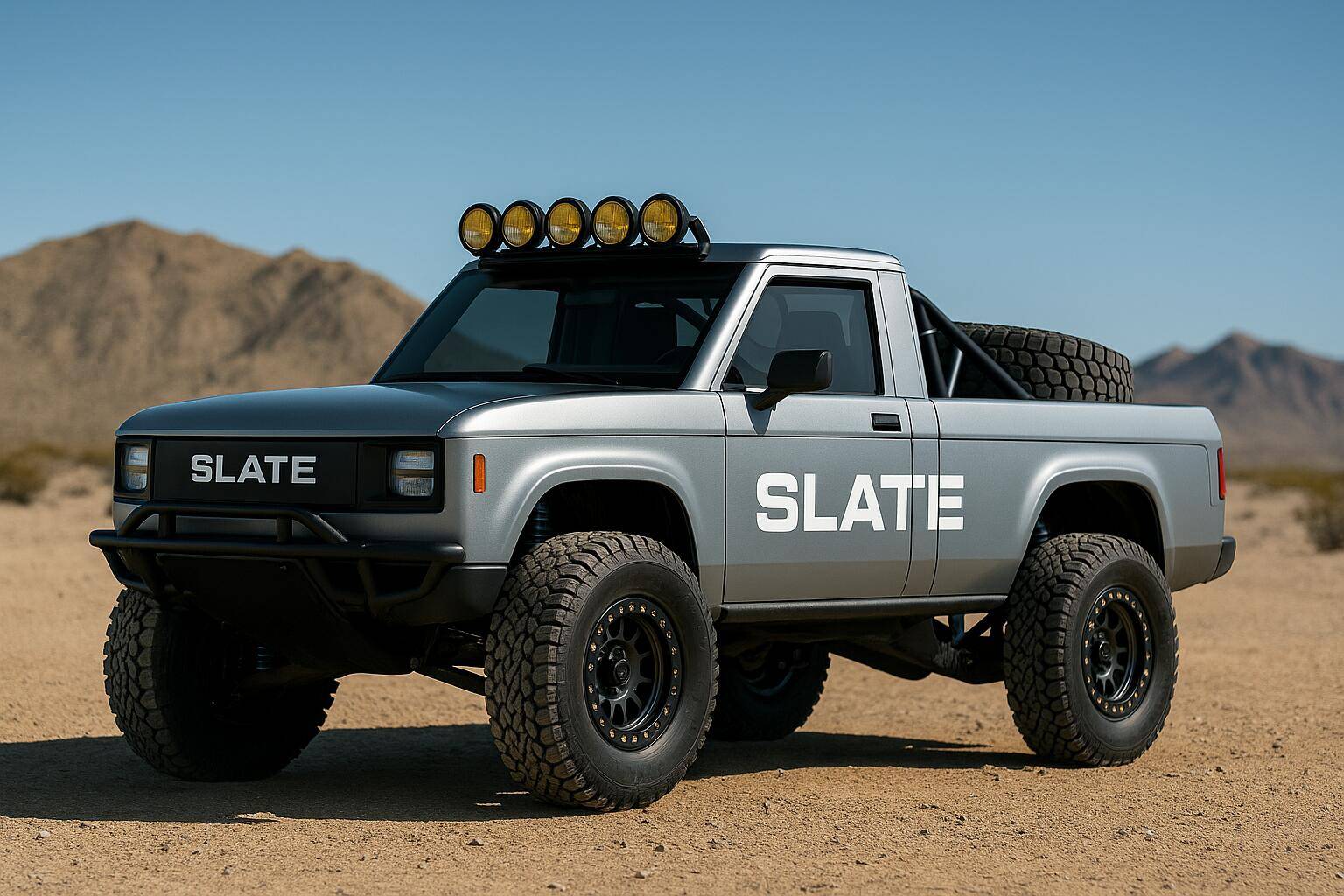Slate Auto Pickup Truck Silly Ideas; Slate specific racing/rally series. ChatGPT Image Jun 18, 2025, 01_30_18 PM