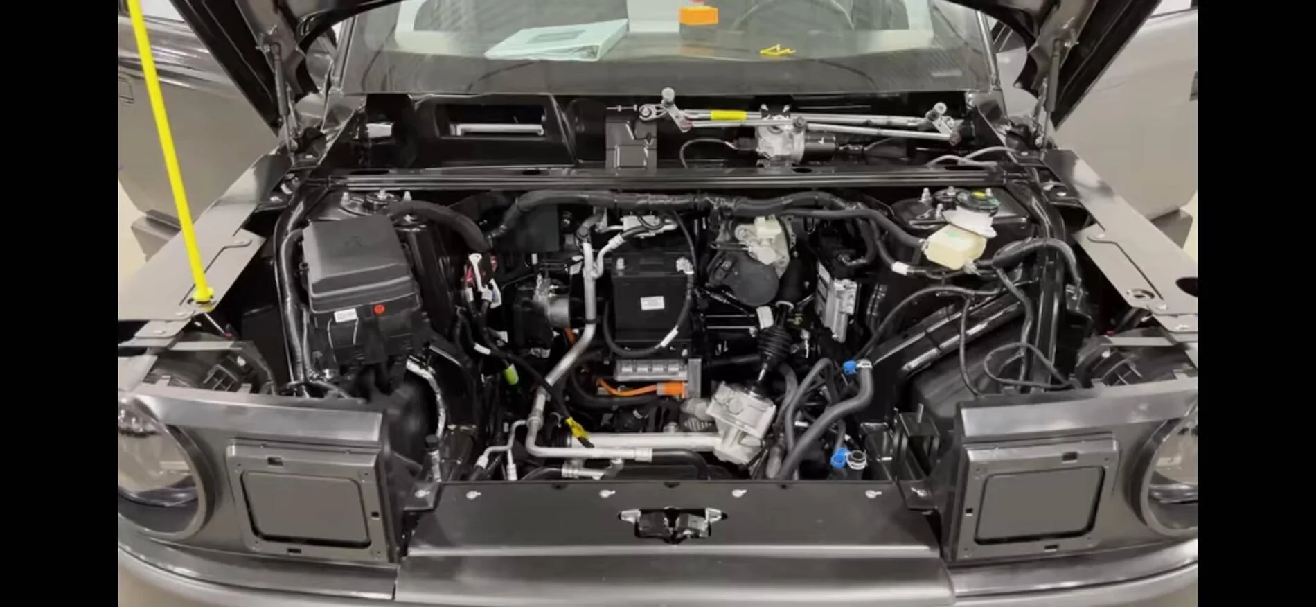 Slate Auto Pickup Truck Munro Live: Beta Factory Hoist Review of Slate Battery, Motor, Suspension, Underbody, Frunk, Body, Electrical System, Software, Safety & More IMG_3887