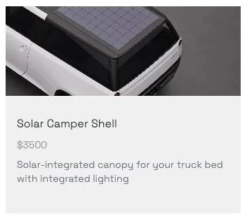 Slate Auto Pickup Truck Aptera-style solar panels in SUV option. Screenshot 2025-07-24 at 8.22.13 AM
