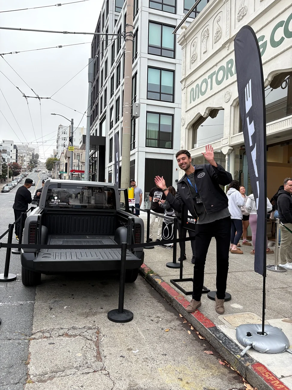 Slate Auto Pickup Truck Slate event in San Francisco @ Motoring Coffee 8/9/25 - photos & impressions IMG_2042