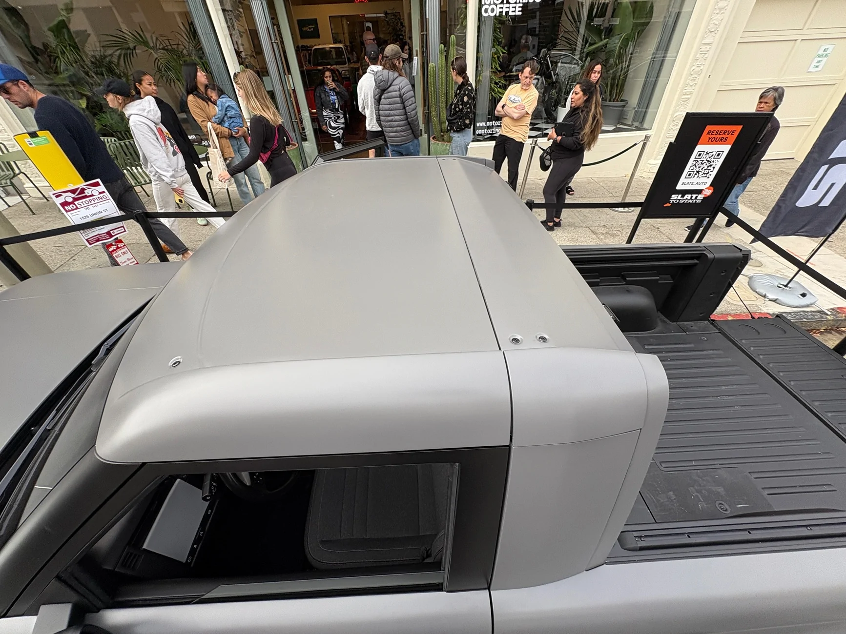 Slate Auto Pickup Truck Slate event in San Francisco @ Motoring Coffee 8/9/25 - photos & impressions IMG_2071