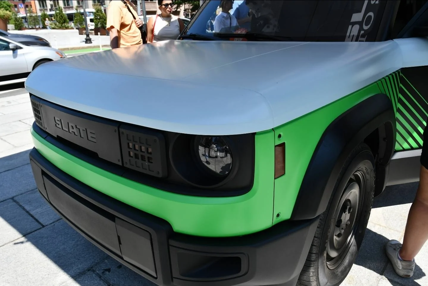 Slate Auto Pickup Truck Wrapped Slate truck touring Re:Build companies 535596948_10237308313704611_1328216879175099207_n