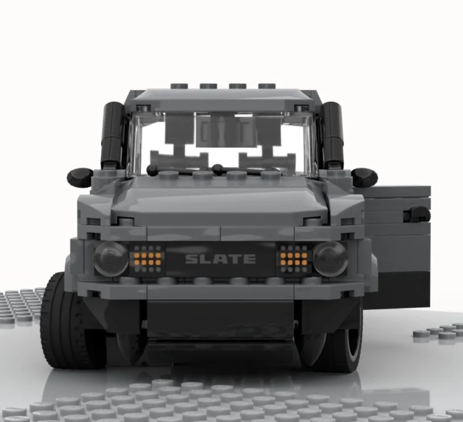Slate Auto Pickup Truck LEGO Slate Pickup Truck with working doors, tailgate, steering Screenshot 2025-08-25 at 8.34.33 AM