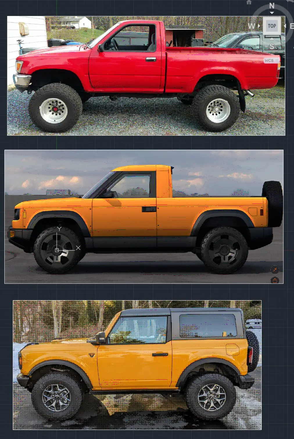 Slate Auto Pickup Truck For fun - Overall Size / Wheelbase of Slate truck compared to other vehicles 1756313707925-oq