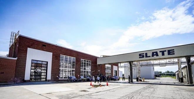 Slate Auto Pickup Truck Photos from inside Slate production factory! (Sneak peek inside Slate electric pickup truck plant in Warsaw) Photos inside Slate Warsaw factory production construction 19