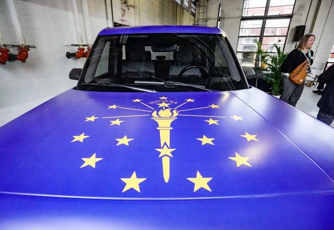 Slate Auto Pickup Truck Photos from inside Slate production factory! (Sneak peek inside Slate electric pickup truck plant in Warsaw) Photos inside Slate Warsaw factory production construction 22
