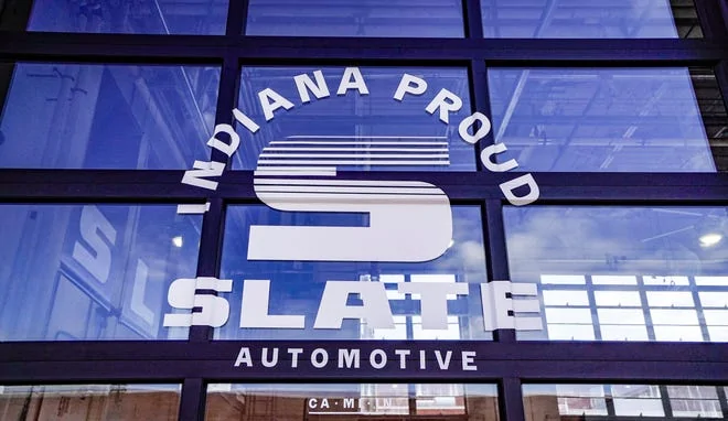 Slate Auto Pickup Truck Photos from inside Slate production factory! (Sneak peek inside Slate electric pickup truck plant in Warsaw) Photos inside Slate Warsaw factory production construction 25