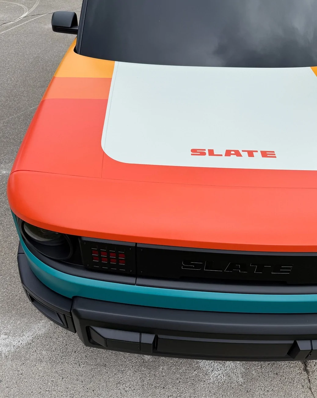 Slate Auto Pickup Truck New colorful wraps on Slate fastback, pickup and SUV on Fifteen52 Analog HD wheels slateauto_1759261038_3733274595789898233_65091495496