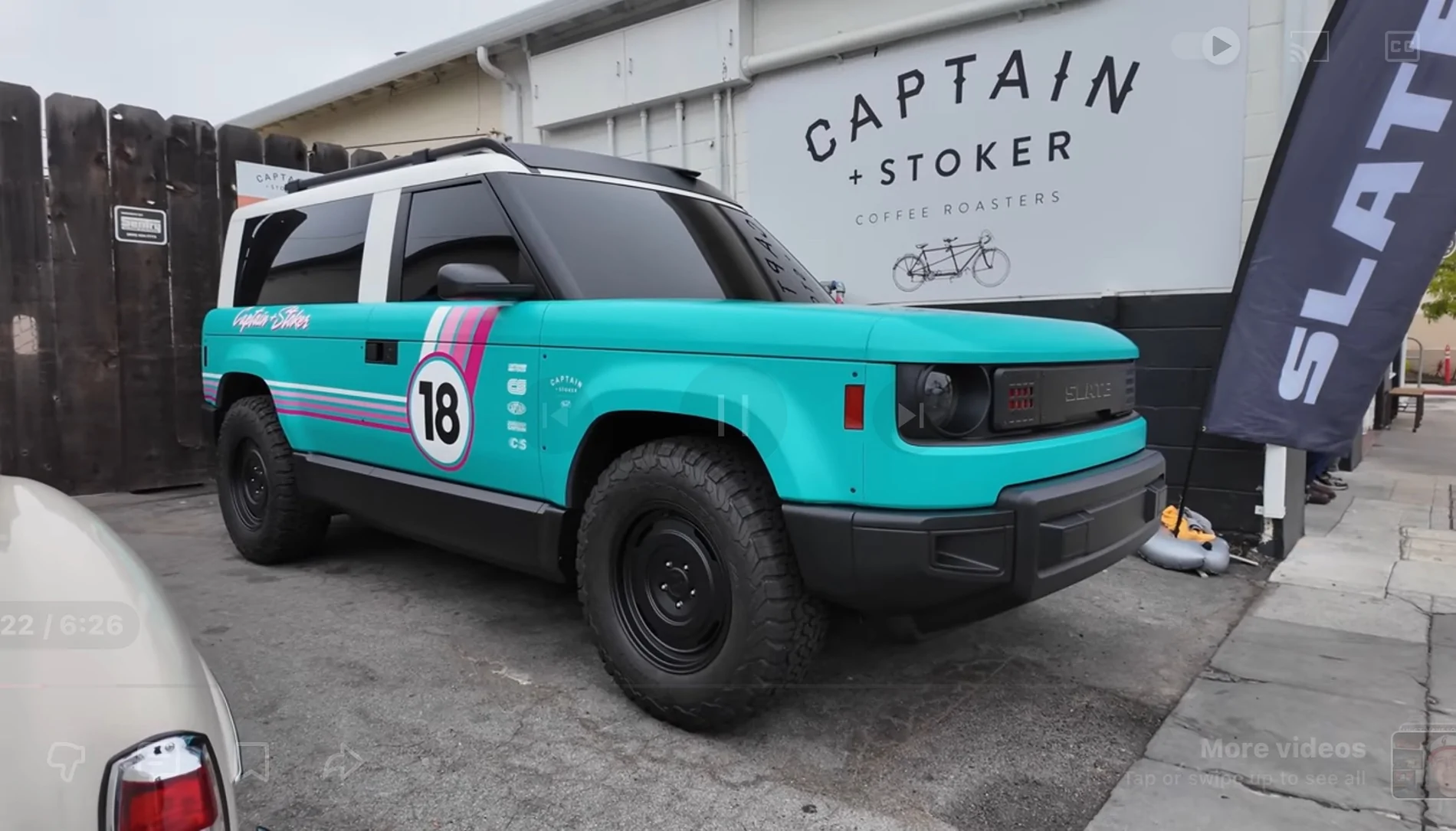 Slate Auto Pickup Truck New colorful wraps on Slate fastback, pickup and SUV on Fifteen52 Analog HD wheels IMG_0400