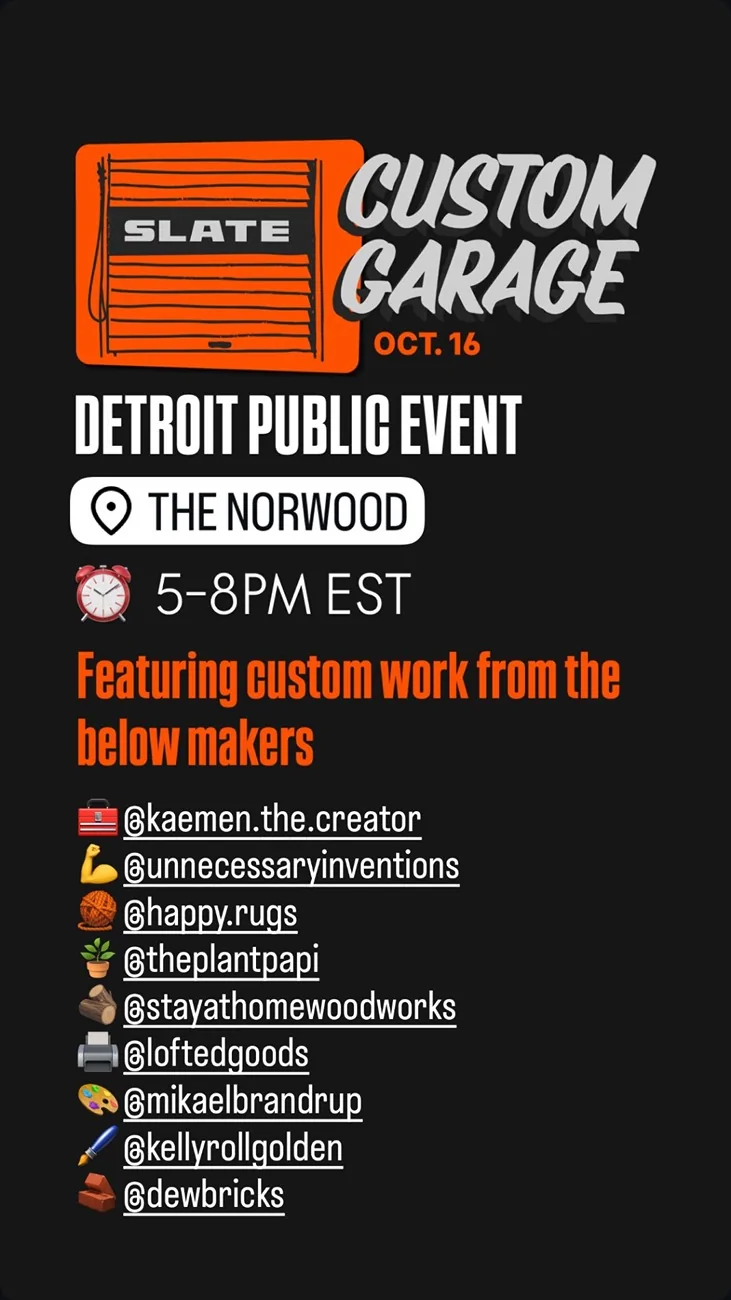 Slate Auto Pickup Truck Slate Auto "Custom Garage" Public Event Coming on Oct. 16 in Detroit IMG_2818