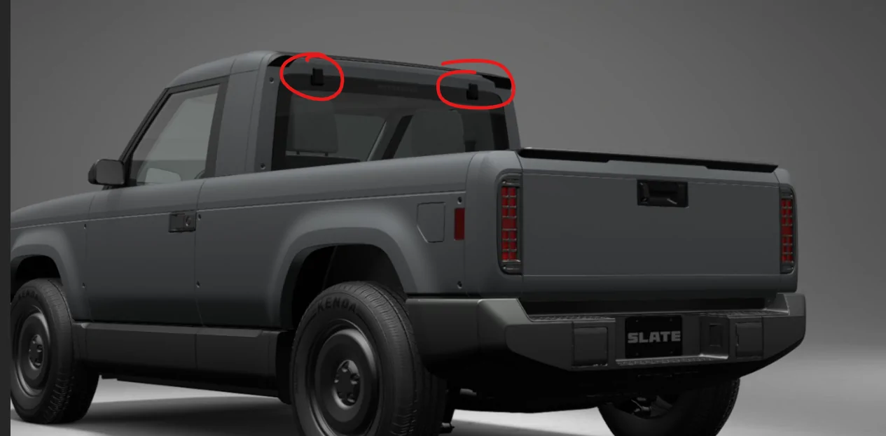 Slate Auto Pickup Truck Slate SUV kit (rear window open) on display in Sacramento 1761595673386-e8