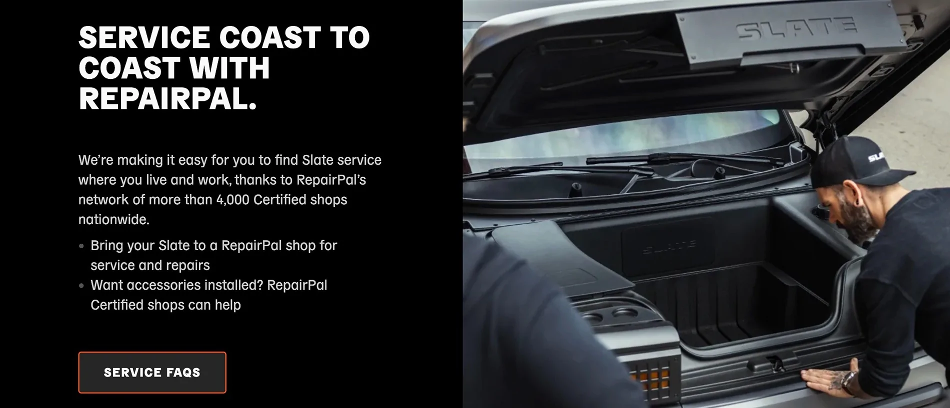 Slate Auto Pickup Truck Slate announces Tesla supercharger access + 4,000 service / repair shops RepairPal partnership! Screenshot 2025-10-28 at 8.58.53 AM