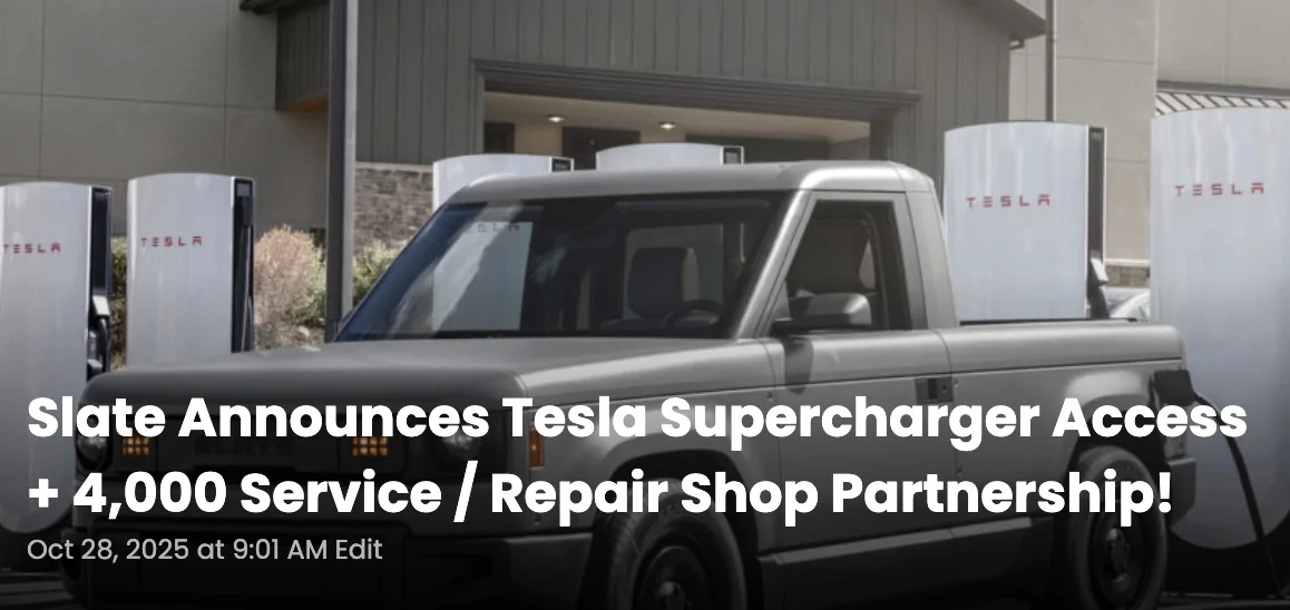 Slate Auto Pickup Truck Some imaginary person wouldn't want one? Who cares?  Here is why I actually do. Screenshot 2025-10-28 at 9.45.35 AM