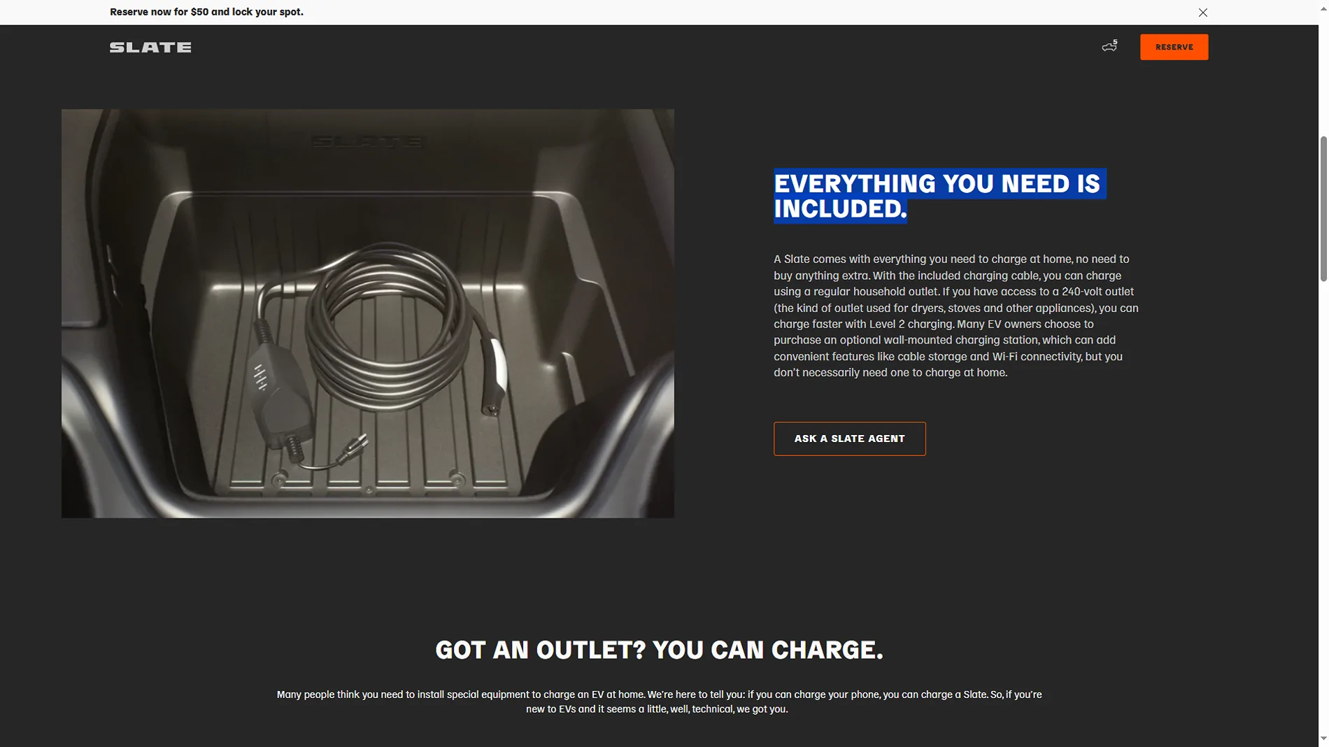 Slate Auto Pickup Truck Will you be installing a Level 2 charger? 1762182066359-q7