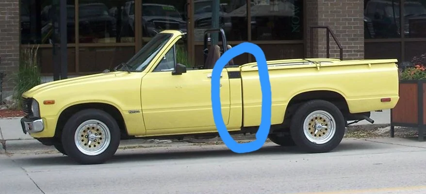 Slate Auto Pickup Truck Not that stripped compared to my 80s Toyota mini truck 99