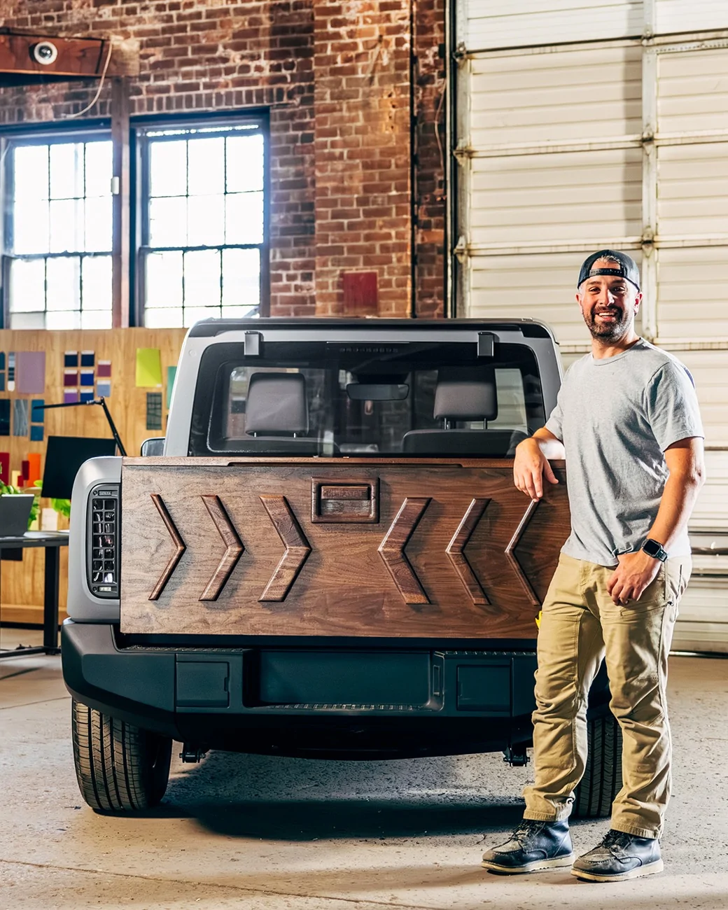 Slate Auto Pickup Truck Slate tailgate by Stay At Home Woodworks G5_AX15WQAASQpK