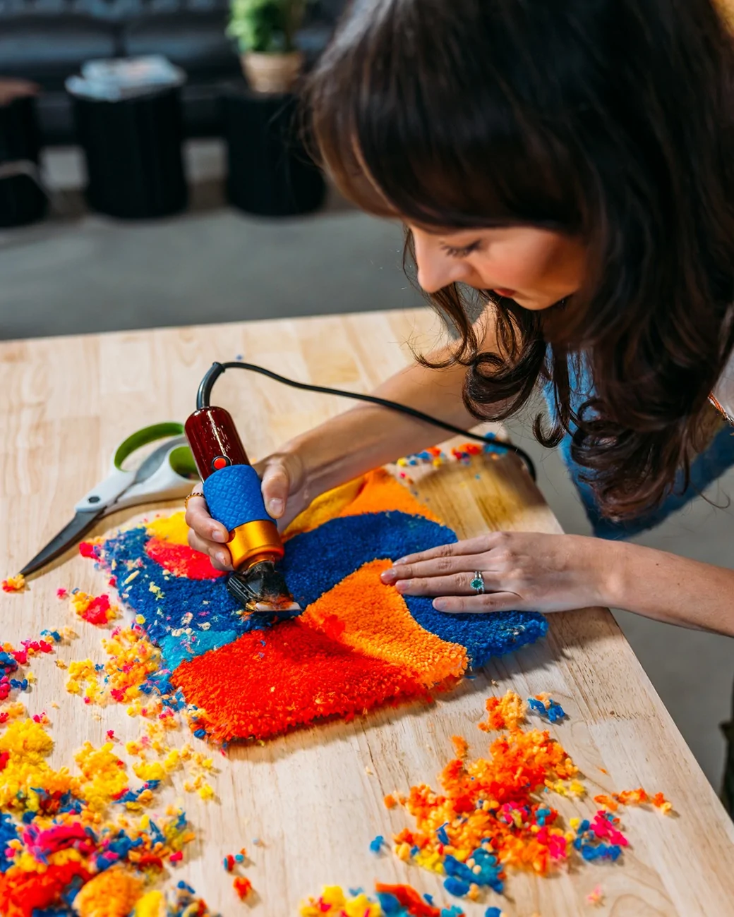 Slate Auto Pickup Truck Custom seat covers & steering wheel cover for Slate by Madeline Ronzoni (Happy Rugs) Custom seat covers & steering wheel cover by Madeline Ronzoni (Happy Rugs) 1