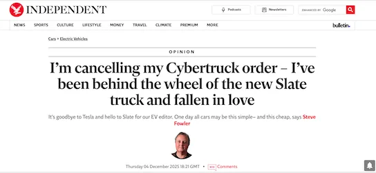 Slate Auto Pickup Truck Articles and Videos of Interest That Don't Merit Their Own Threads Cancel_Cybertruck_Articl