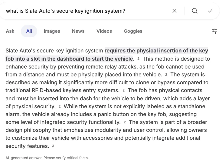 Slate Auto Pickup Truck Update.. AI_Right_Answer