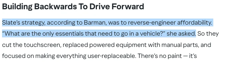 Slate Auto Pickup Truck I asked Slate about V2L, V2H, and V2G. Slate_Only_Essentials