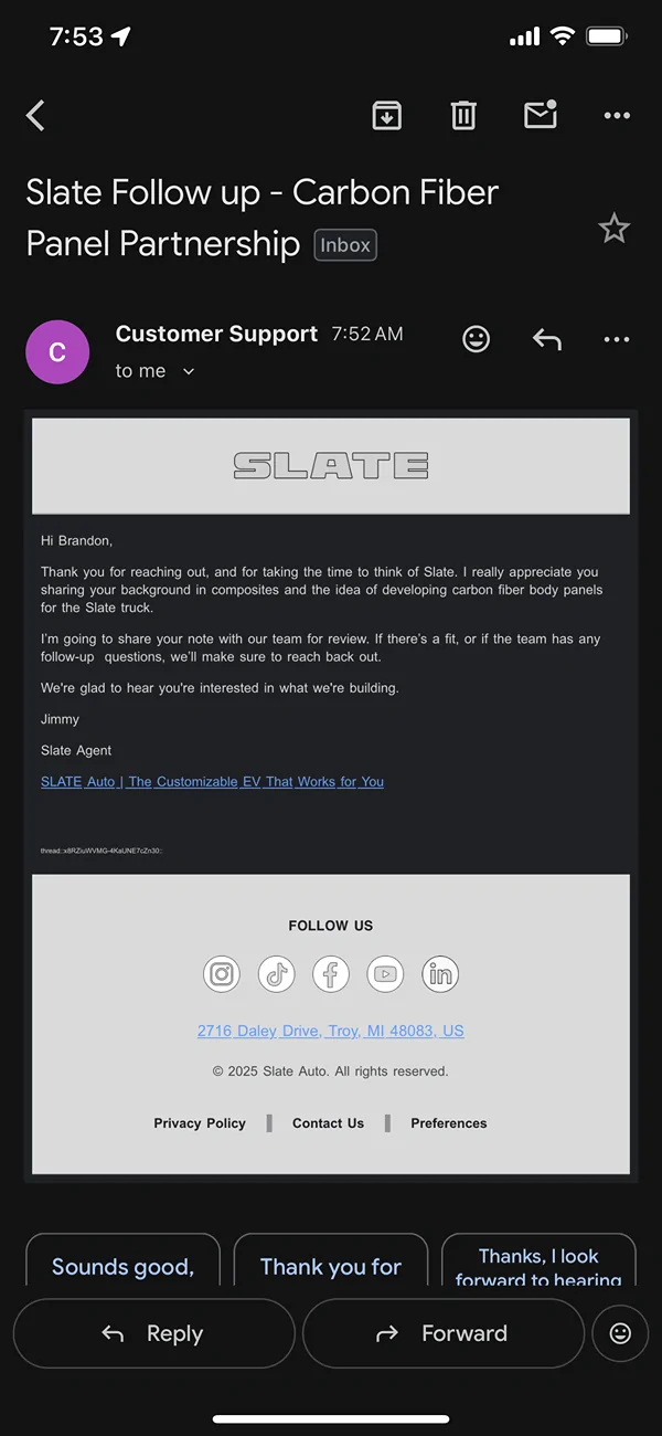 Slate Auto Pickup Truck Carbon fiber body kit for Slate Truck IMG_6316