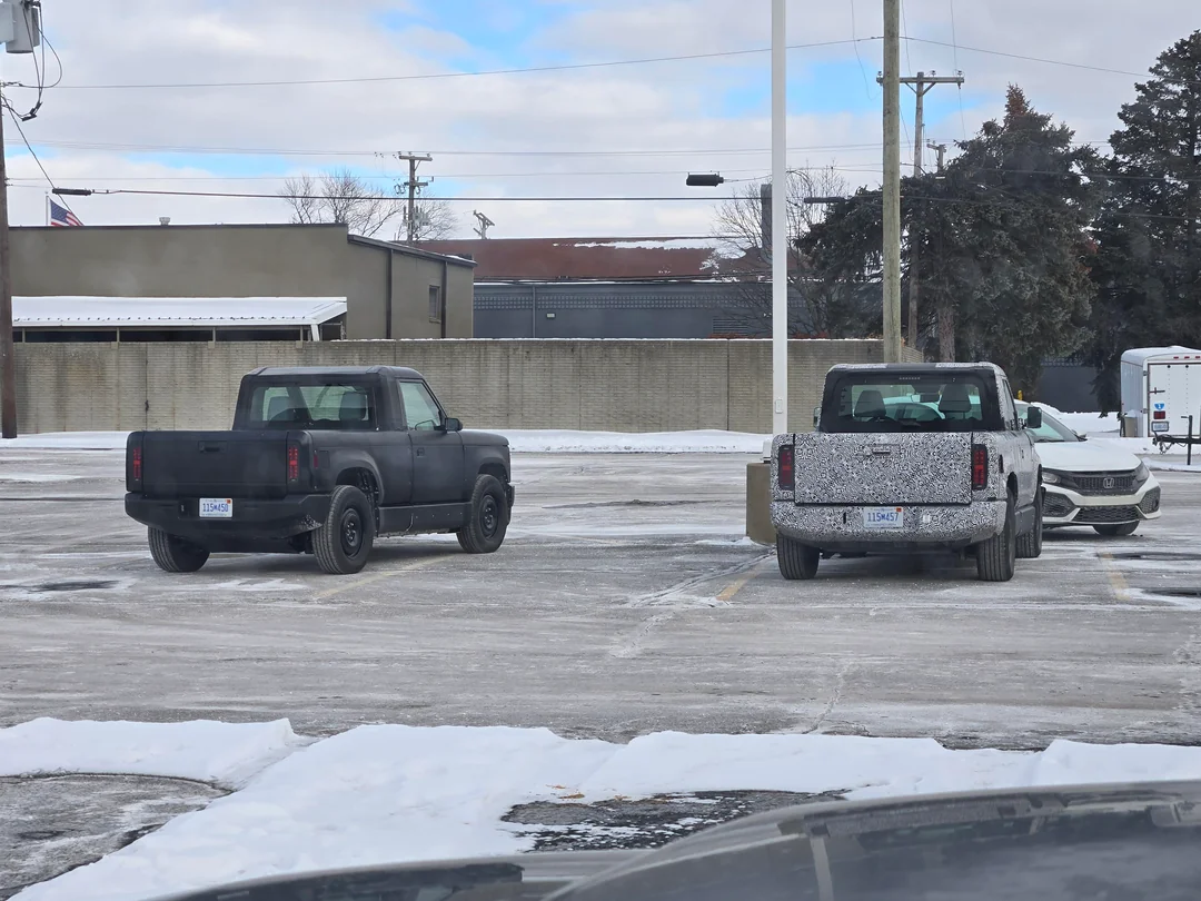 Slate Auto Pickup Truck Prototype pics from Slate headquarters in Troy MI. Different side mirrors spotted Prototype pics from Slate headquarters in Troy MI 2