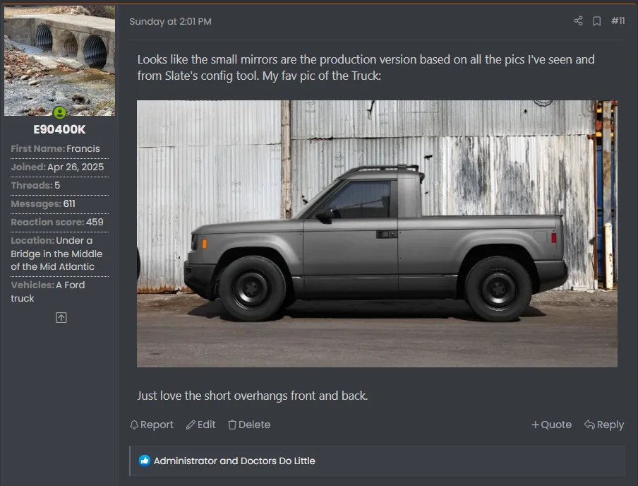 Slate Auto Pickup Truck Article: Slate Auto CEO Chris Barman tells us how exactly it’s making a $25,000 EV Screenshot 2026-02-06 143442