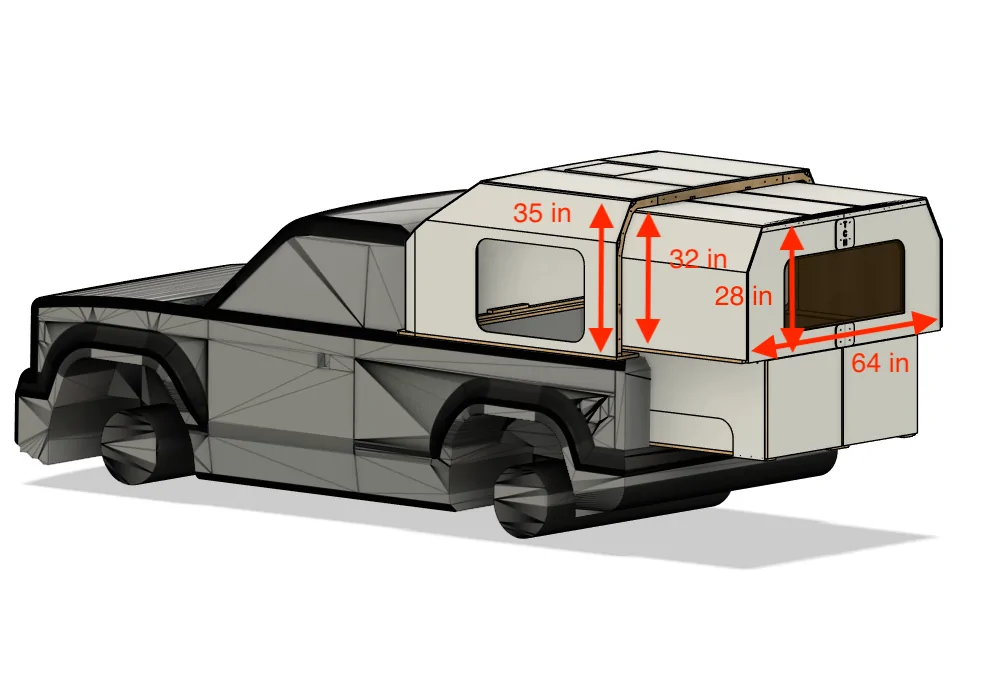 Slate Auto Pickup Truck Feedback on a prototype camper for the Slate first