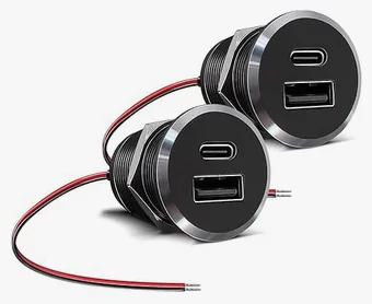 Slate Auto Pickup Truck USB Plugins for Charging Flush_USB_Port-1