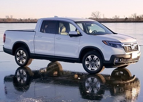 Slate Auto Pickup Truck New specs & video on midsized Ford EV truck 500px-2018_Honda_Ridgeline_RTL-T-on_ice_cropped