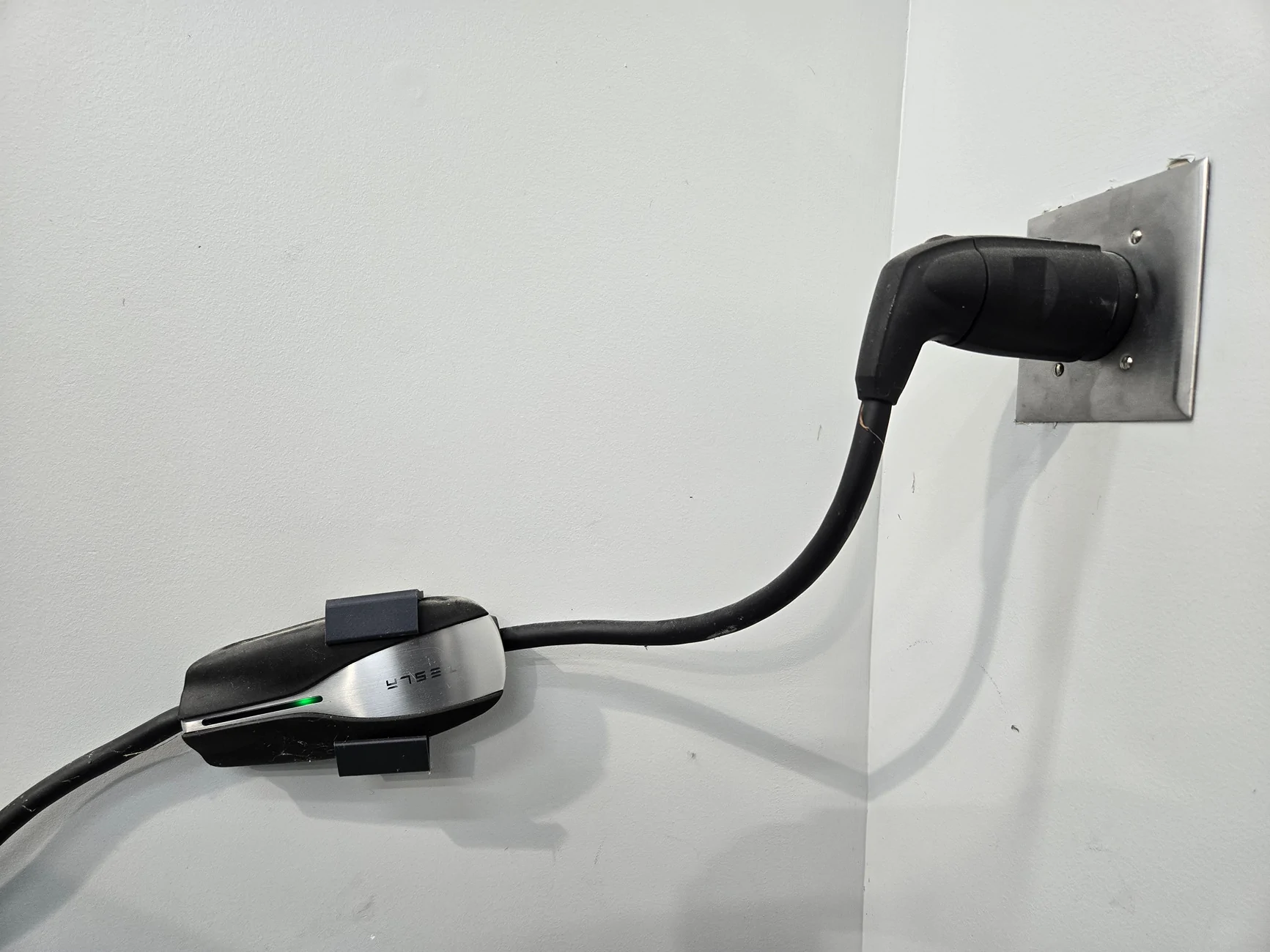 Slate Auto Pickup Truck Home Level 2 charging from generator outlet 20240527_082541