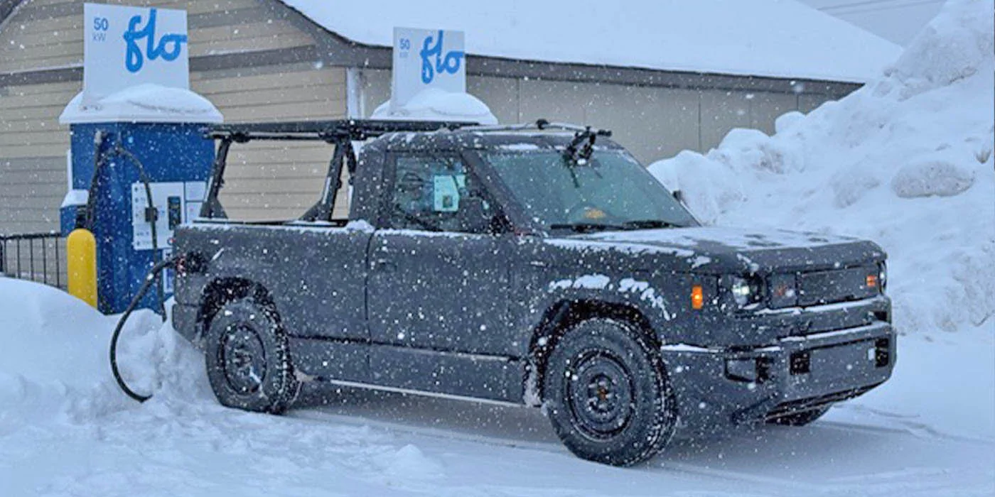 Slate Auto Pickup Truck Slate (RWD) spotted snow/cold weather testing. AWD version coming says engineer Slate-testing-charger