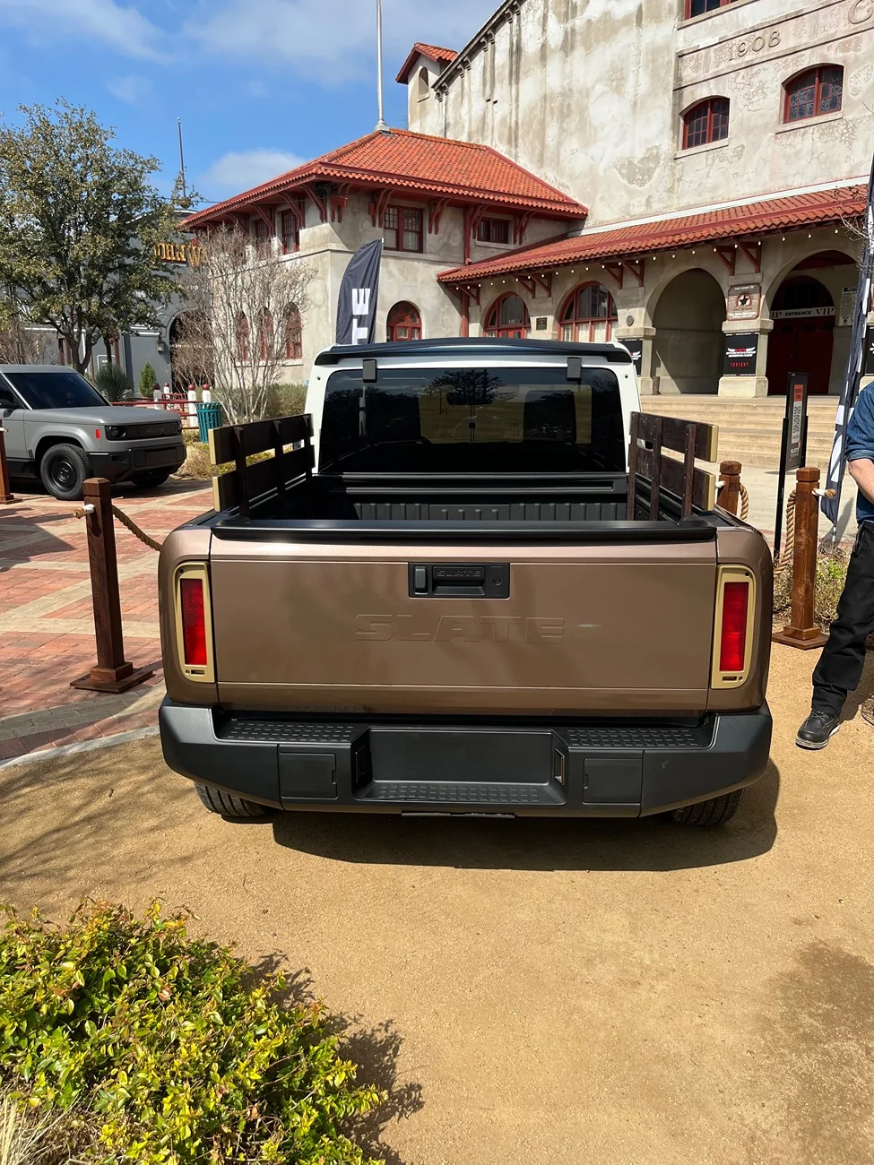 Slate Auto Pickup Truck Slate at Fort Worth Stockyards - photos & impressions. First deliveries Nov-Dec 2026 {filename}