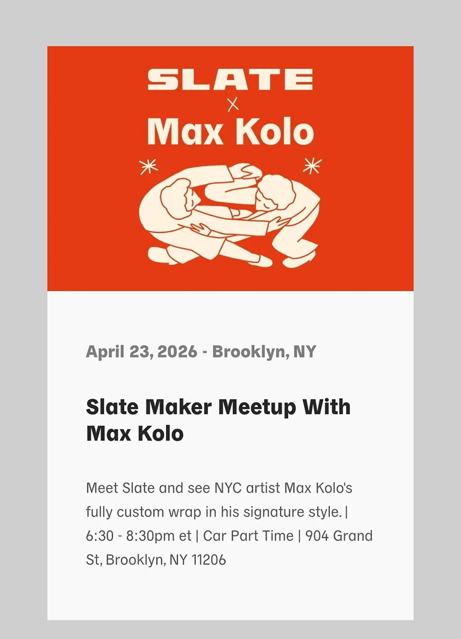 Slate Auto Pickup Truck New event - Brooklyn, NY on April 23, 2026 1152